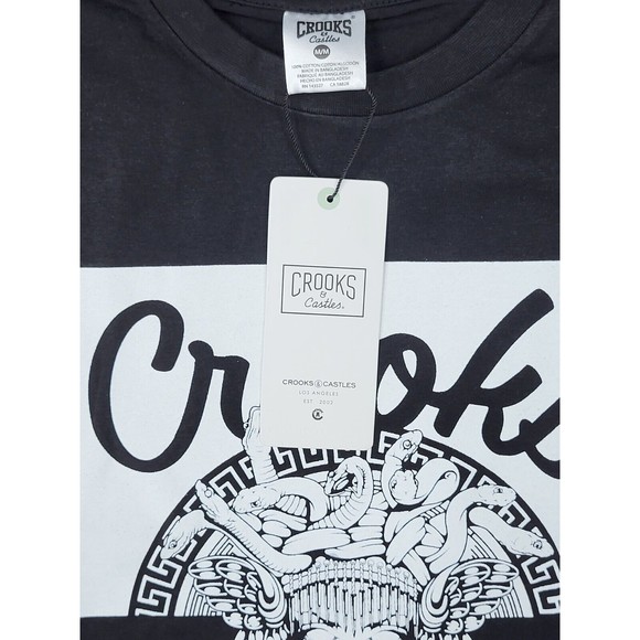 Crooks and Castles t shirt / black color / short sleeve / Medusa graphic tee - Picture 3 of 4
